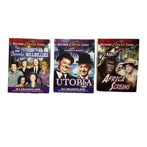 Comedy 3-DVD Set The Beverly Hillbillies Laurel & Hardy Utopia Abbott Costello